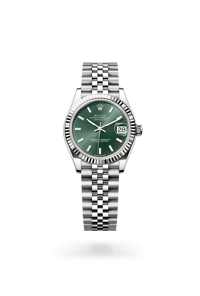 Rolex Datejust de Rolesor blanco —combinación de acero Oystersteel y oro blanco, M278274-0018 - EMWA