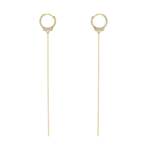 Jacob & Co. Love Lockdown Earrings Pavé Oro Amarillo Ref. 92355368